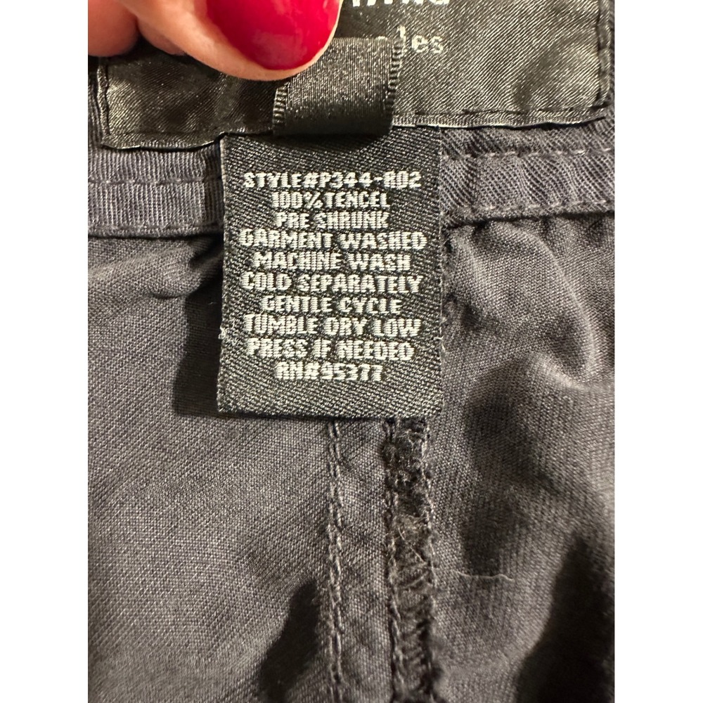 Sanctuary Clothing Womens Cargo Pants Black Tencel Cropped Utility size 26 - Picture 6 of 8
